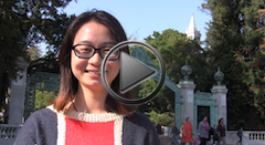 Video featuring a Berkeley student